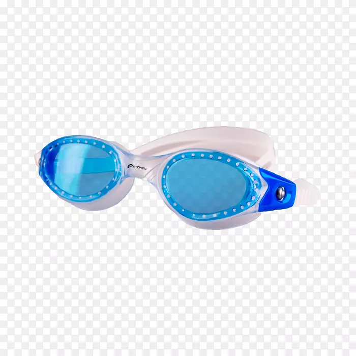 斯波基单色斜视游泳护目镜，蓝色，一种大小的眼镜，普通的pływackie espanderis plašTakai抽筋眼镜