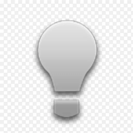 电脑图标白炽灯泡电灯LED灯
