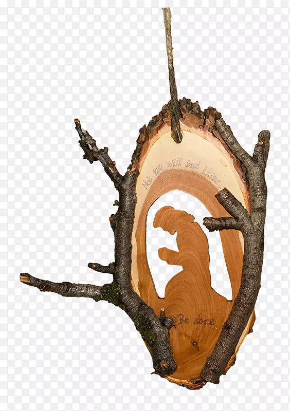 木鹿角-木材装饰
