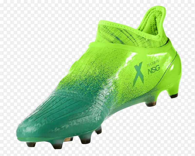 阿迪达斯x16纯种，fg太阳能绿芯，黑色核心，绿色足球靴鞋，剪刀-阿迪达斯