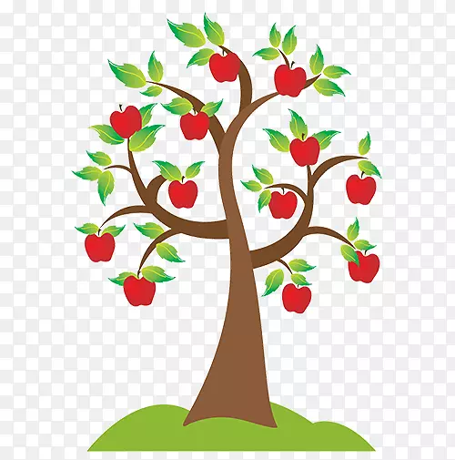 剪贴画苹果插图图像树-苹果