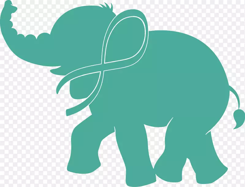 印度象非洲象公寓剪贴画-大象