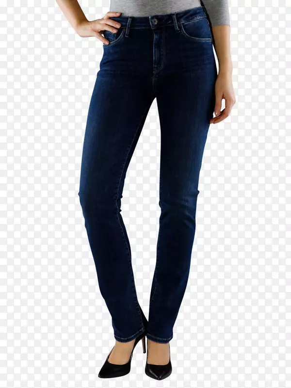 7为全人类而设的紧身裤牛仔裤、牛仔、高高在上的女式牛仔裤。