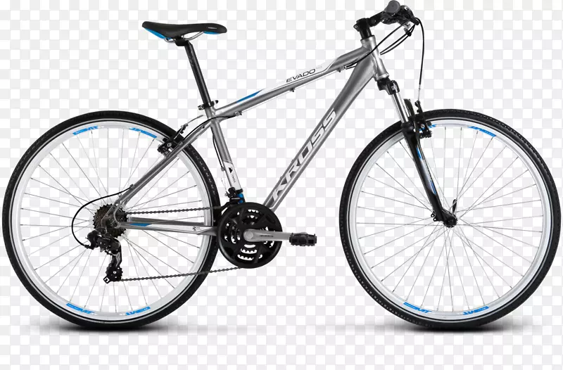 自行车框架混合自行车山地自行车交叉白色