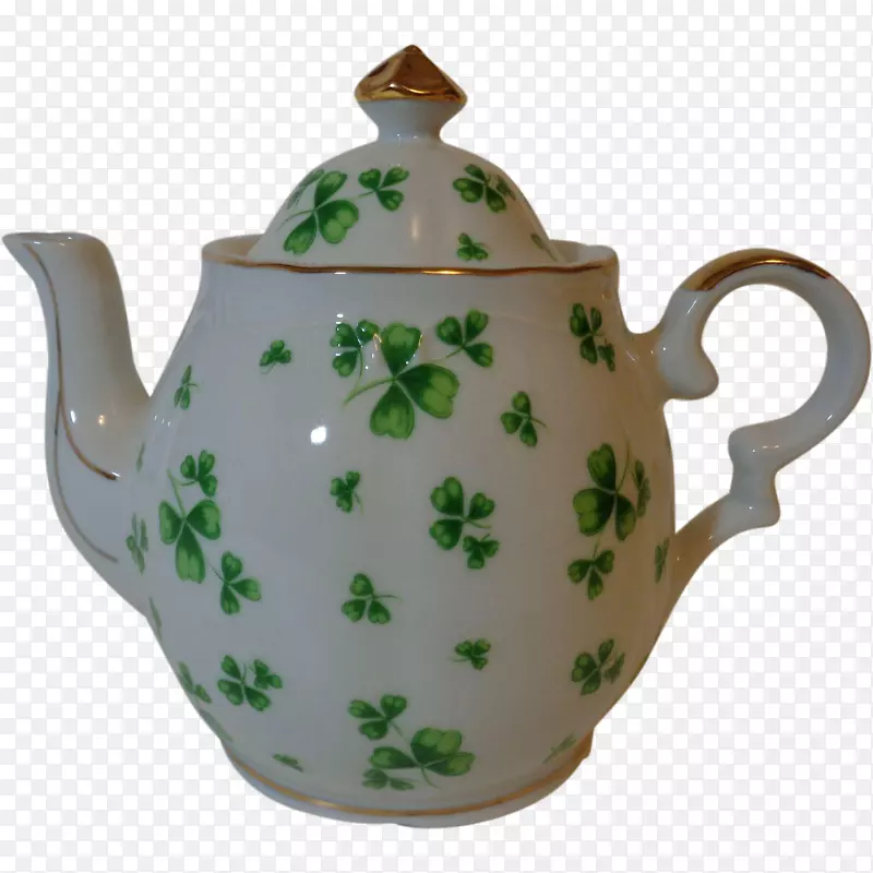茶壶陶瓷壶三叶草茶