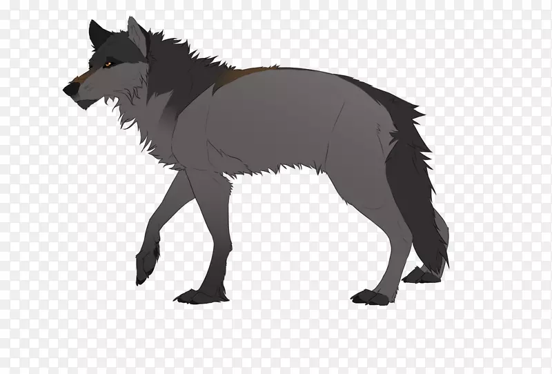宠物狗艺术家红狐-美丽的狼画