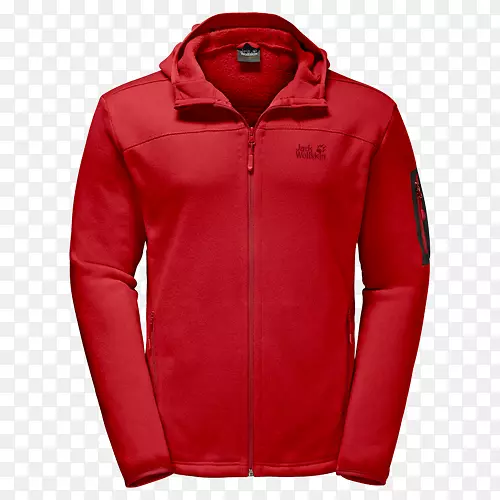 夹克，耐克运动服，毛衣，雨衣，带兜帽的红色夹克