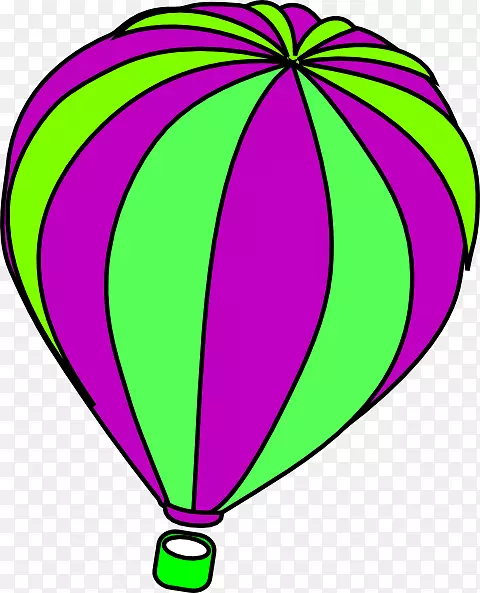 剪贴画，热气球，空中旅行，Temecula山谷气球和葡萄酒节-热气球紫色