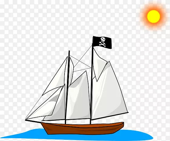 剪贴画帆船图形插图-barco.png