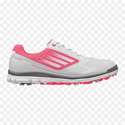 运动鞋阿迪达斯高尔夫女子亚迪零巡回赛Ⅲ高尔夫鞋-橙色粉红色阿迪达斯女鞋