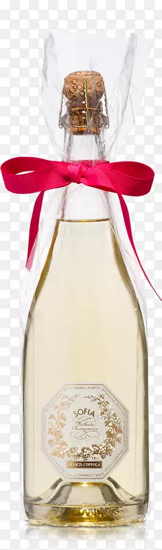 弗朗西斯福特科波拉酒庄起泡葡萄酒香槟传统方法-酒瓶礼品丝带