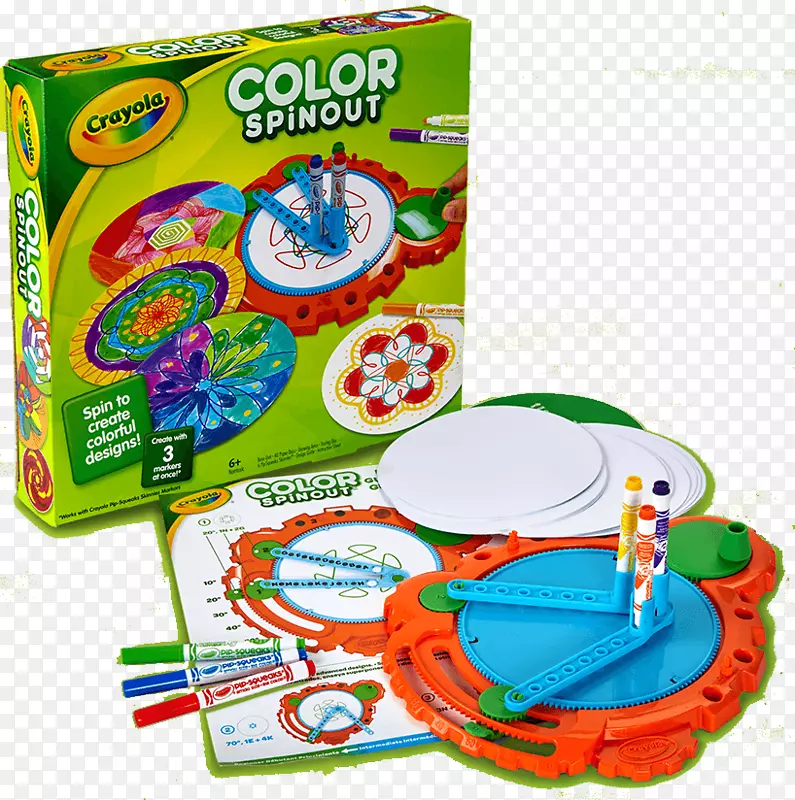Crayola彩色衍生标记艺术活动和艺术工具旋转创造Crayola颜色和擦除垫画Crayola颜色Spoutout-Crayola彩色粉末