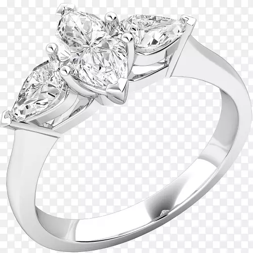 订婚戒指钻石结婚戒指侯爵钻石戒指