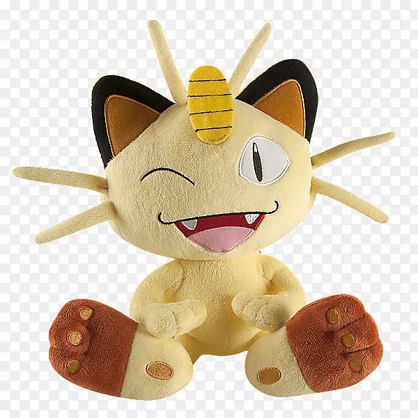 Pokémon x和y pikachu Meowth填充动物&可爱的毛绒玩具-口袋妖怪玩具