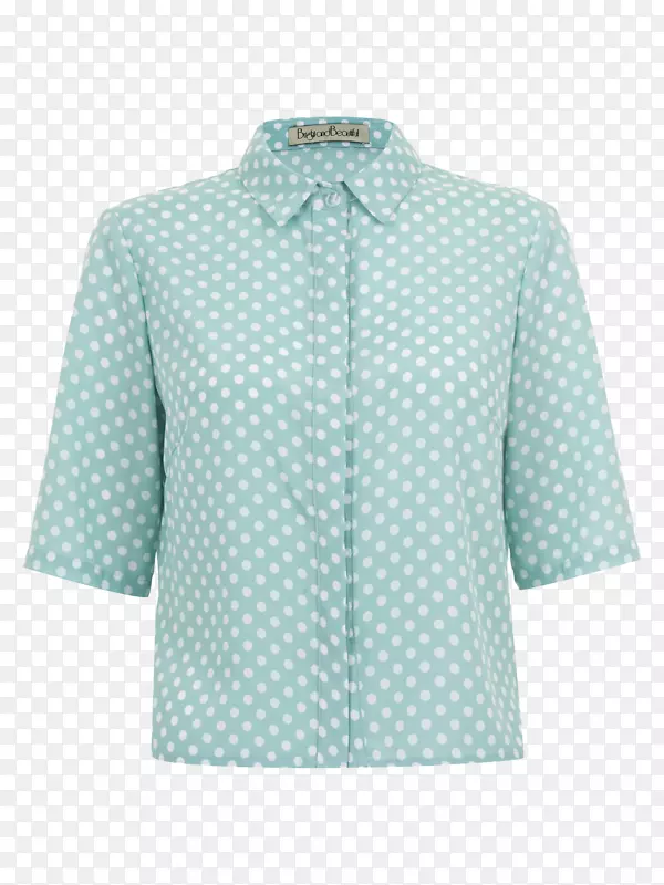 波尔卡圆点衬衫，连衣裙，领带-波尔卡圆点衬衫