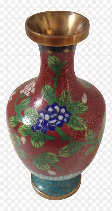 花瓶陶瓷陶器钴蓝瓮景泰蓝花瓶