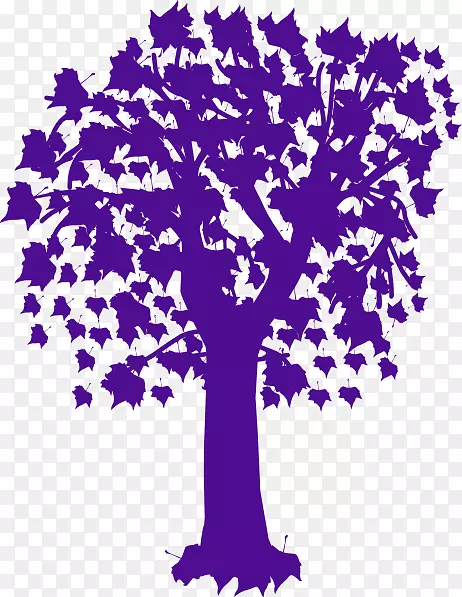 剪贴画电脑图标图形png图片树紫色秋树