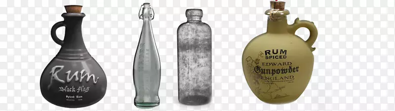 古董玻璃瓶-老式玻璃奶瓶