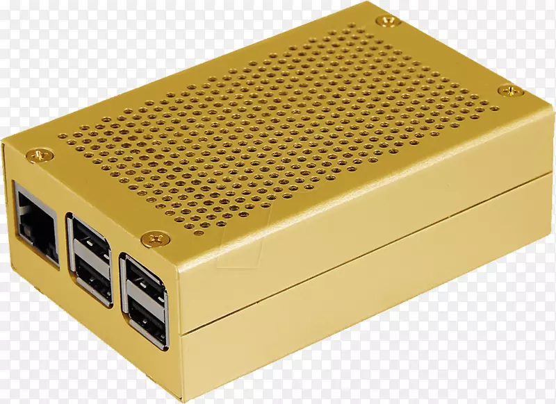 电脑机箱及外壳raspberry pi 3 b型中转盒1gb铝金粉末涂层