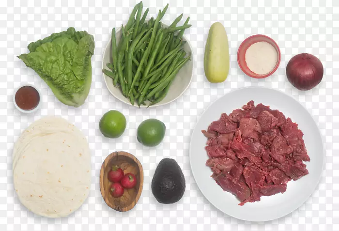墨西哥塔科沙拉酱墨西哥料理素食食谱-牛肉牛排玉米饼