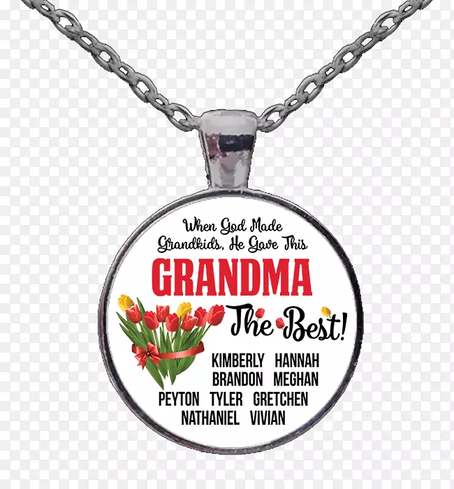 项链，首饰，帽衫，祖父母-祖母珠宝
