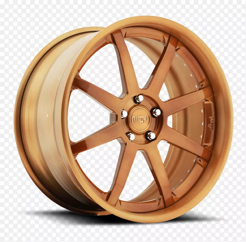 合金车轮汽车轮胎轮辋青铜饰面