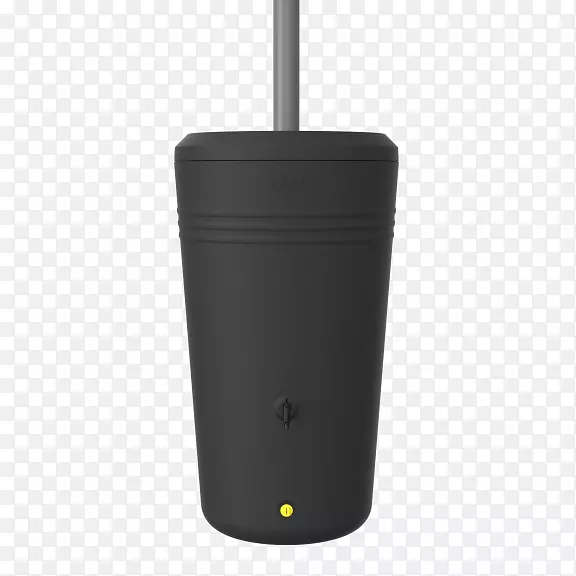 雨桶花园塑料产品ELHO绿色基础雨桶浇水罐，活黑色，61.1x61.1x106.8厘米-雨桶