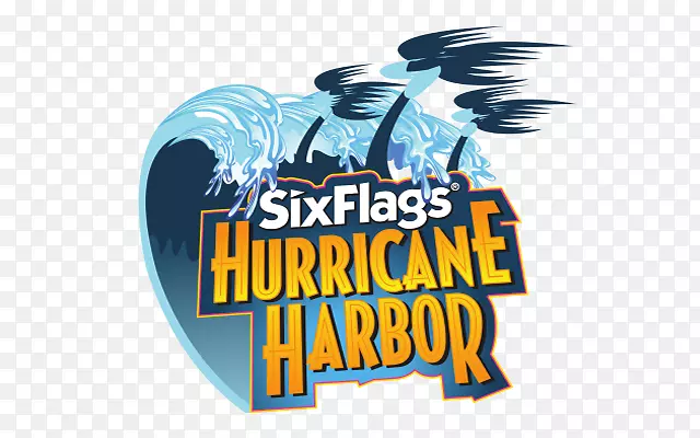 六旗飓风港，六旗伟大冒险，六旗奥克斯特佩克飓风港标志-飓风港