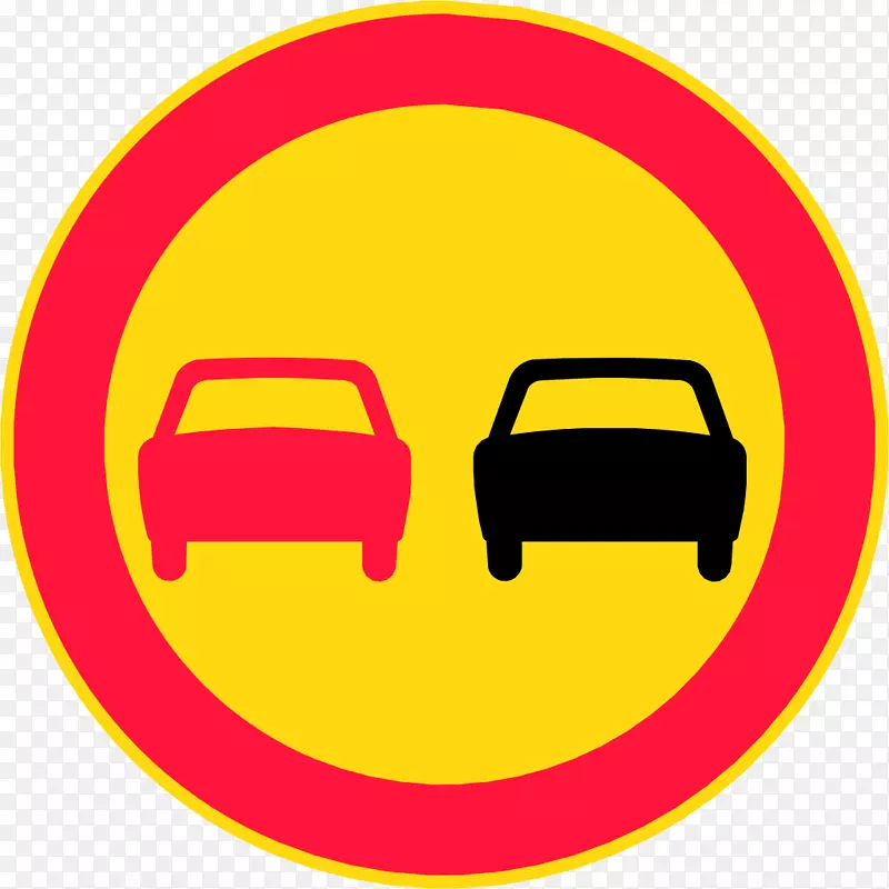 交通标志超车标志汽车剪贴画-芬兰邮件标志