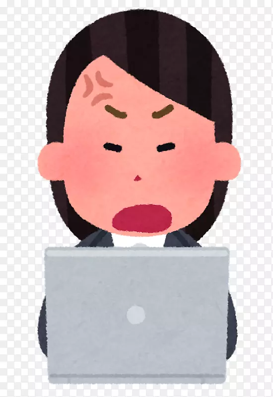 笔记本电脑png图片剪辑艺术微软平板电脑-愤怒的女商人