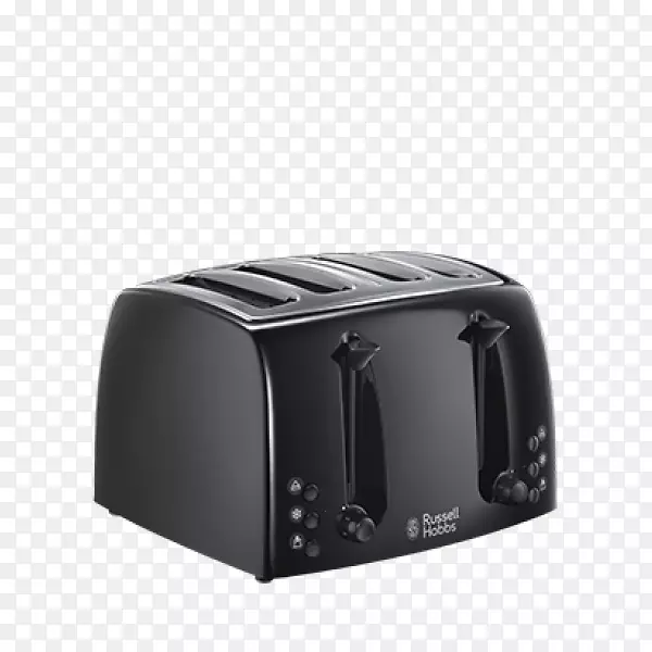 黑色：罗素霍布斯织构4片烤面包机21651-黑色厨房-工业洗碗机托盘制造商
