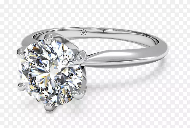 订婚戒指金刚石切割立方氧化锆-2克拉钻石戒指简单
