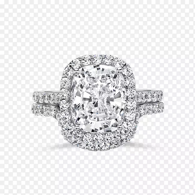 婚戒订婚戒指珠宝-14k白金12克拉钻石戒指