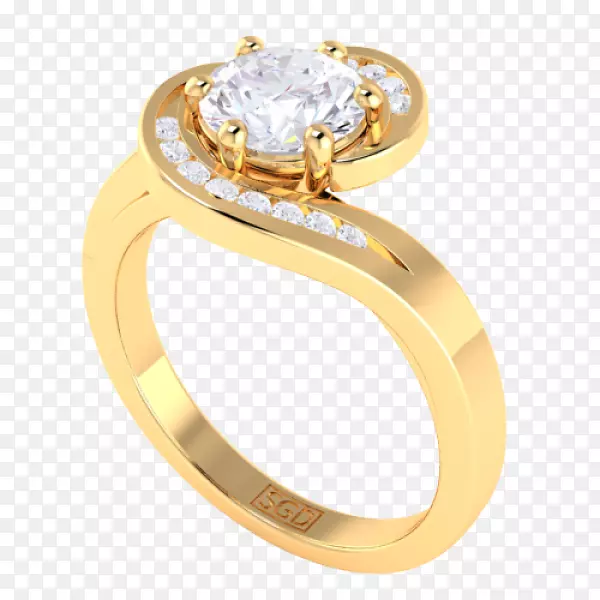 订婚戒指辉煌的钻石切割-多个钻石戒指设置