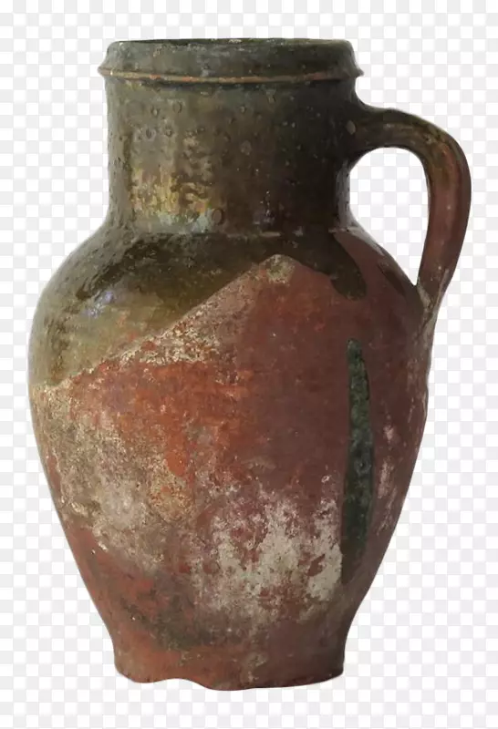 花瓶，陶瓷陶器壶，古橄榄罐，土耳其产