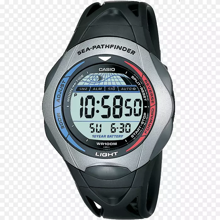 手表表带卡西奥sps-300C-1 VER Pro trek-5分钟倒计时实况