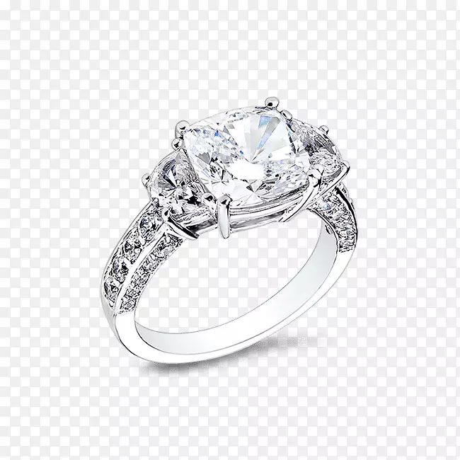 钻石订婚戒指克拉立方氧化锆-半月项链14k