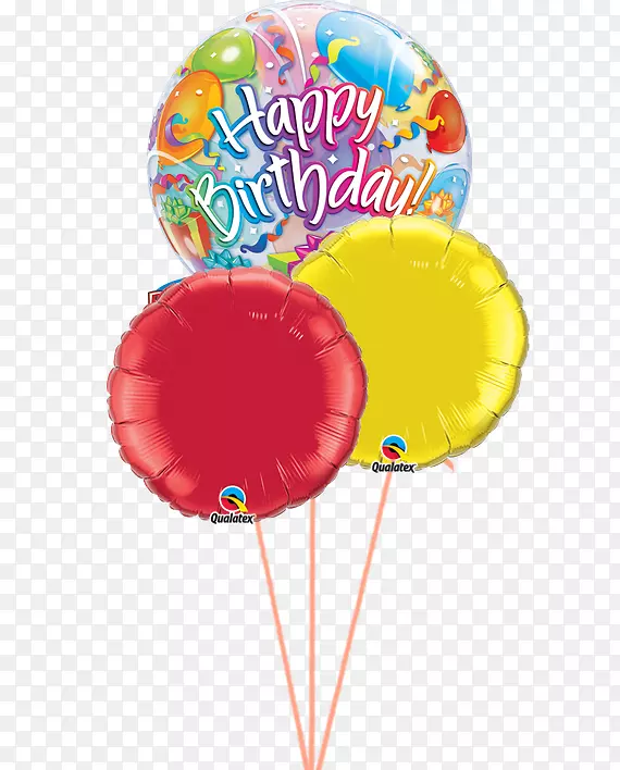 气球双汽球透明约55厘米夸莱特克斯生日箔气球1辉煌明星泡泡气球-生日快乐气球惊喜