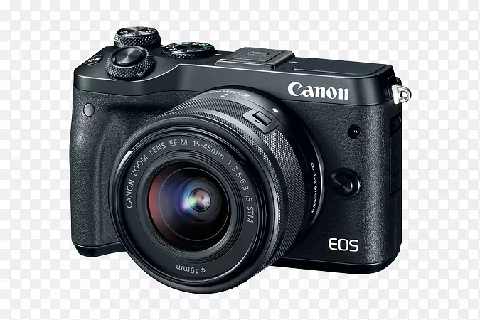 佳能eos m6佳能x-m 15-45 mm镜头无反光镜可互换镜头摄像机canon-m 18-150 mm镜头