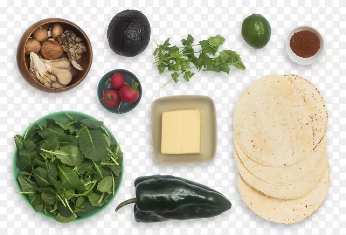素食料理，墨西哥玉米饼，蒙特利，杰克蘑菇，芝士，波布拉诺辣椒