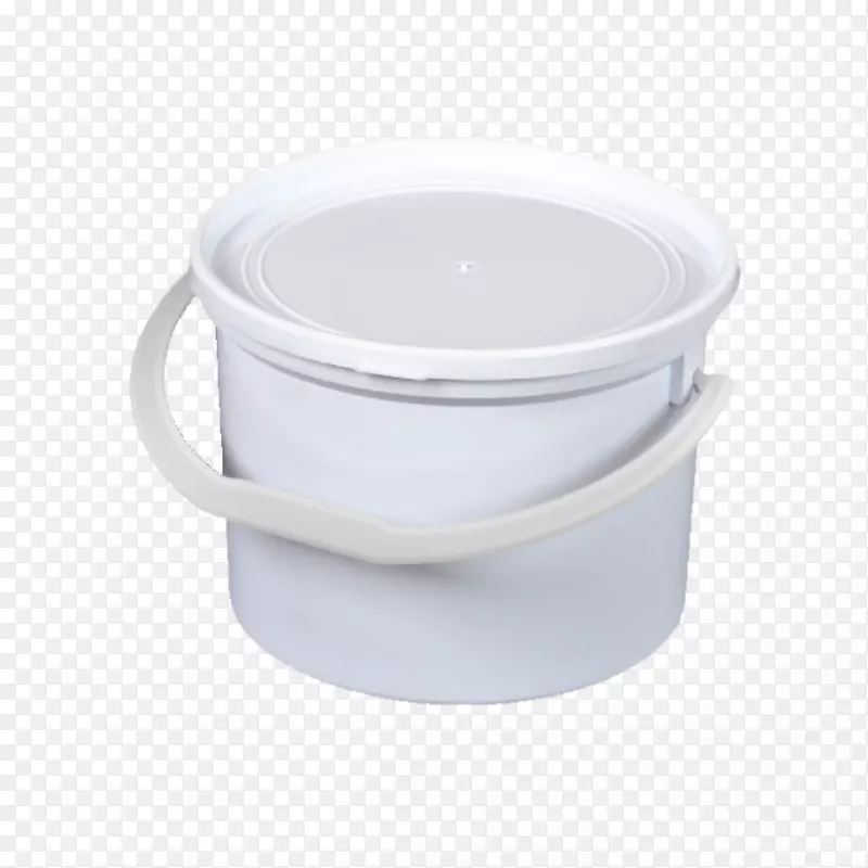塑料容器产品盖花园办公室-白色塑料桶和桶