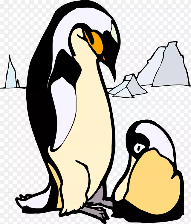 剪贴画帝企鹅图像图形.水下企鹅