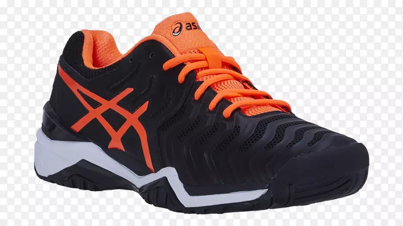 运动鞋Asics凝胶解决方案7男网球鞋耐克橙色白色网球鞋适用于女性