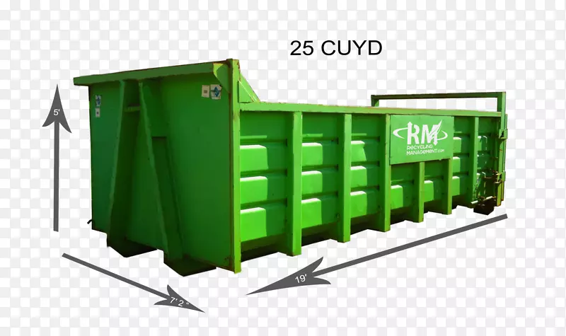 循环再造管理有限公司钢制金属机器-1码垃圾箱