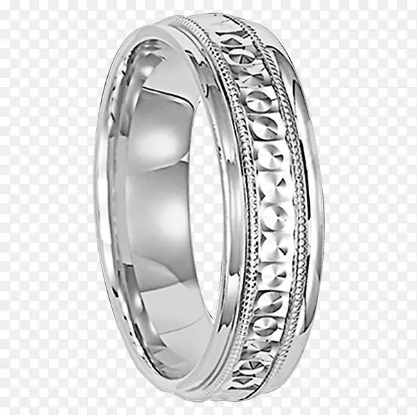 结婚戒指银白金产品设计-戒指