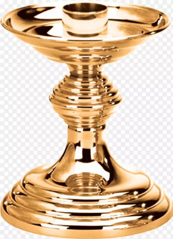 圣坛烛台黄铜圣杯螺旋蜂蜡蜡烛