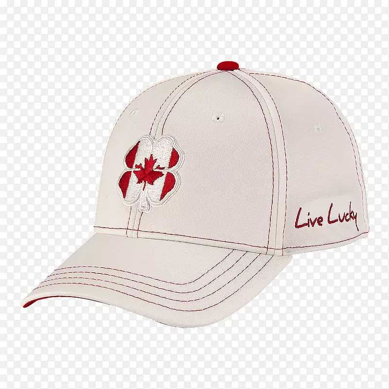 棒球帽服黑色三叶草加拿大幸运#1男帽-幸运三叶草帽