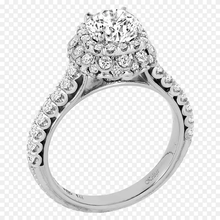 订婚戒指结婚戒指钻石玫瑰花瓣钻石戒指