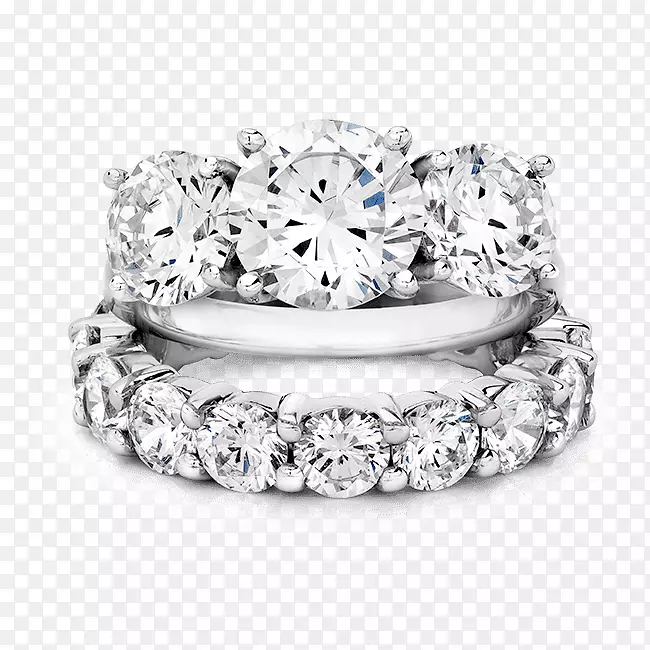 结婚戒指立方氧化锆订婚戒指永恒戒指-手指上的新娘套