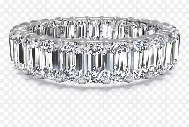 婚戒钻石切割订婚戒指永恒戒指翡翠婚纱套
